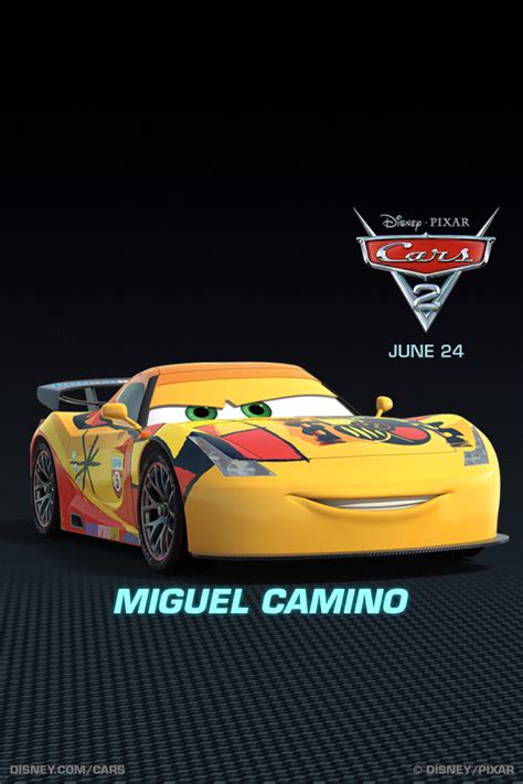 Cars 2 Turntable Miguel Camino Cortos Disney Pixar Cars