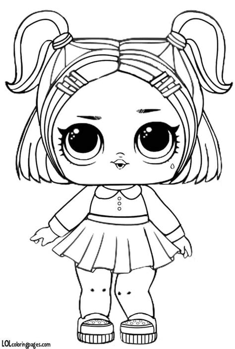 Lol Lil Sisters Coloring Pages Lol Dolls Cartoon Coloring Pages