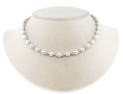 Tiffany And Co Aria Pearl Diamond Platinum Necklace At 1stdibs