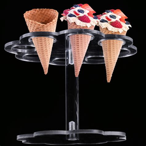 Holes Ice Cream Stand Holder Display Rack Cupcakes Cone Wedding Party Decor EBay