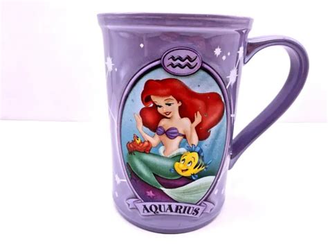 Disney The Little Mermaid Ariel Aquarius Zodiac 3d Coffee Mug Cup