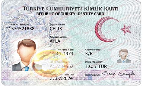 Turkey ID Card Template Psd Turkish ID Card Template High Quality