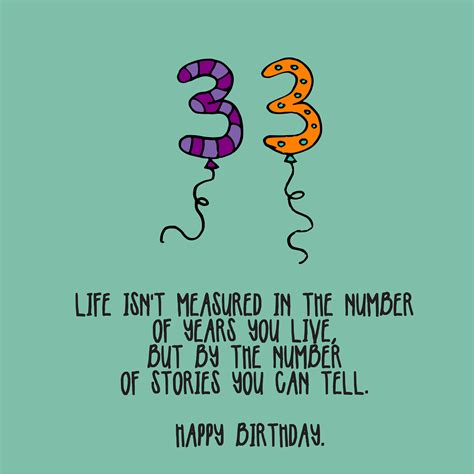 33rd Birthday Quotes Wishesgreeting