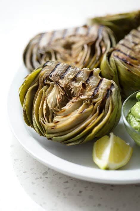 Grilled Artichokes With Artichoke Dipping Sauce Bon Aippetit