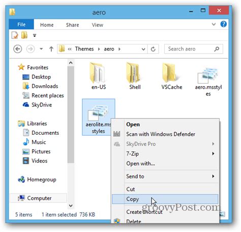 Customize Windows 8 By Creating An Aero Lite Theme