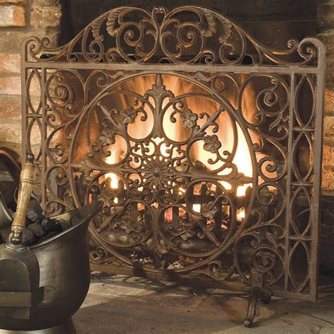 Vintage Cast Iron Fireplace Screen Fireplace Guide By Linda