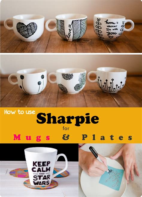 Diy Sharpie Crafts And Ts 14 Sharpie Mugs And Plates