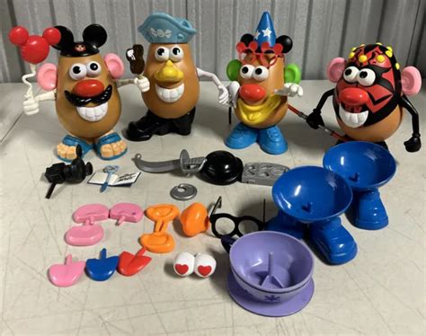 Vintage Playskool Mr Potato Head Disney World And Star Wars Lot With