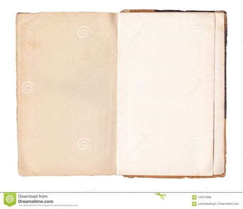 Vintage Old Open Book Isolated On White Stock Photo Image Of Diary