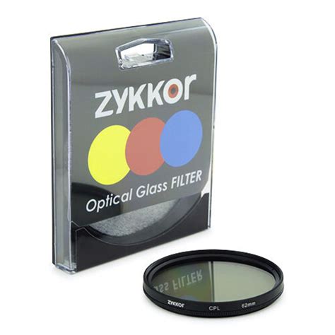 Zykkor 62 Mm 62mm Circular Polarizing C Pl Pl Cir Cpl Filter Brand New