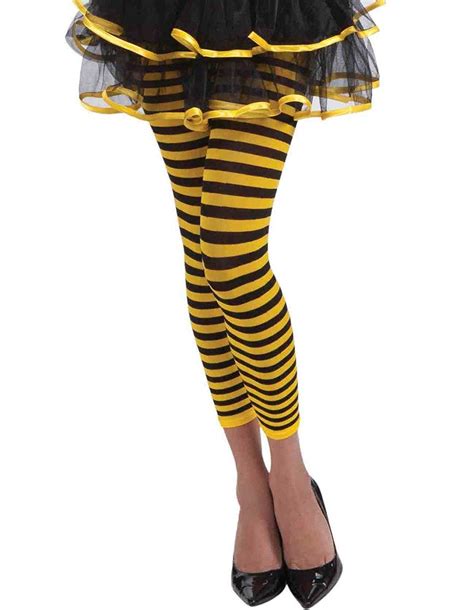 Forum Novelties Womens Novelty Bumble Bee Leggings Yellow