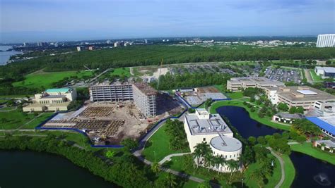 Most university buildings require a u card or other secure means of access. MIAMI - OCTOBER 1: Aerial Video Of Florida International University Biscayne Bay Campus Which Is ...