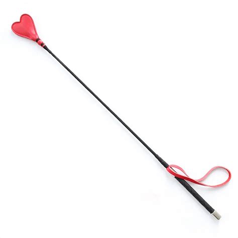 2017 New Red Heart Shaped Leather Flirting Spanking Fetish Tease Foreplay Long Bdsm Whip Sex