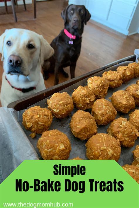 No Bake Dog Treats No Bake Dog Treats Dog Food Recipes Dog Treats