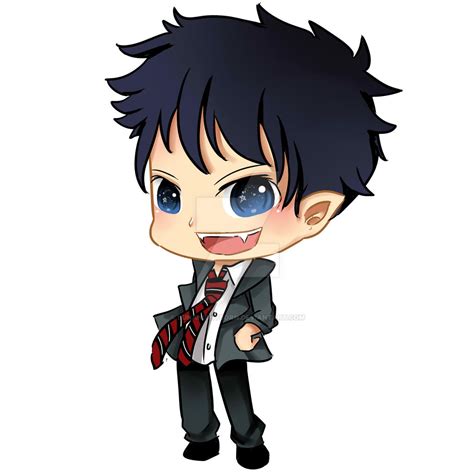 Rin Okumura Chibi Commission From Lunarstag By Lunanightborn On Deviantart