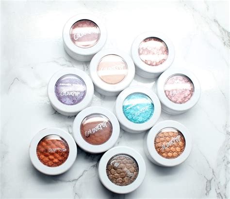 colour pop pressed powder eyeshadows super shock eyeshadows review and swatches