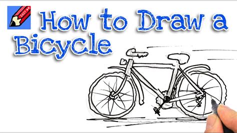 Learn How To Draw A Bicycle Real Easy For Kids And Beginners Youtube