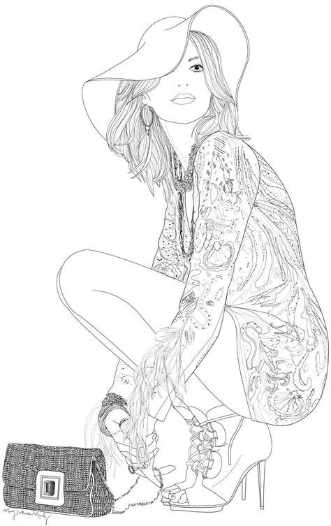 95 Fashion Coloring Pages Ideas Coloring Pages Coloring Books