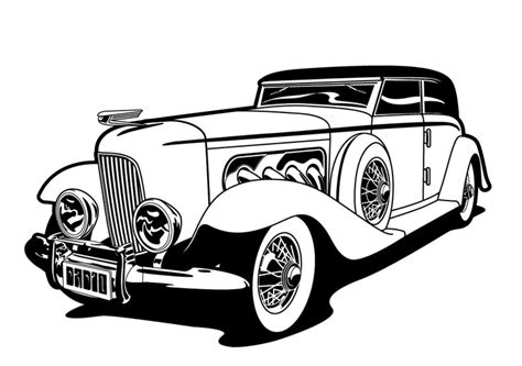 Free Classic Car Clipart Black And White Download Free Classic Car