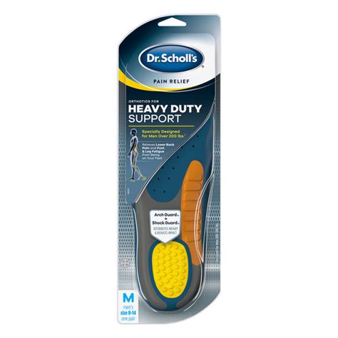 Save On Dr Scholl S Orthotics For Heavy Duty Support Insoles Men S