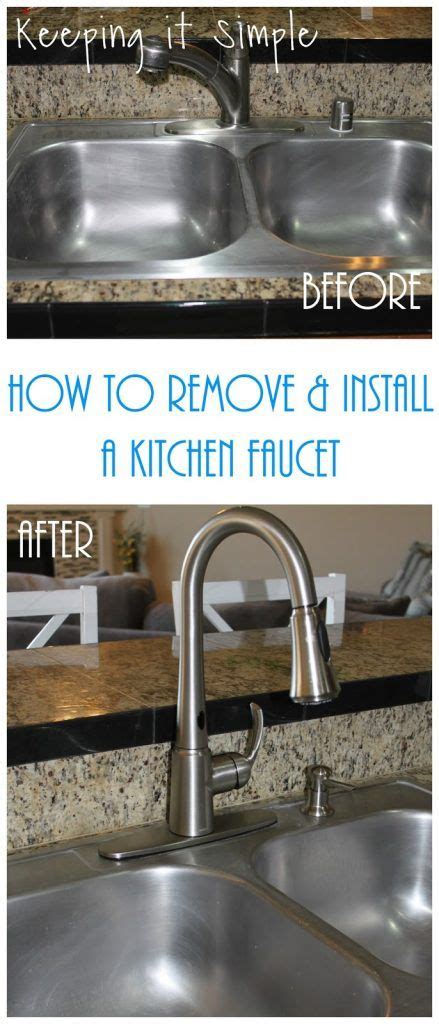 Removing a faucet handle can be pretty easy if you get the hang of it. How to Remove and Install a Kitchen Moen Faucet | Faucet ...