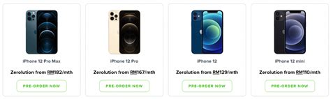 Through zerolution, the iphone 12 mini can be obtained from rm 110 per month onwards while the larger iphone 12 starts at rm 128. Perbandingan pelan pra-tempah siri iPhone 12: Celcom, Digi ...