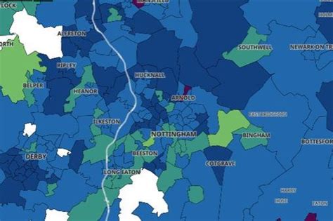 Coronavirus Map Shows Nottinghamshires Divide Nottinghamshire Live