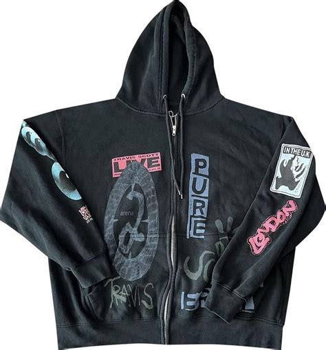 Buy Cactus Jack By Travis Scott O2 Live Full Zip Hoodie Black Cjuk