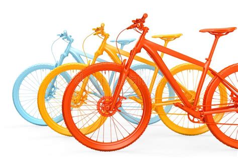 Colorful Bicycles Stock Illustrations 710 Colorful Bicycles Stock