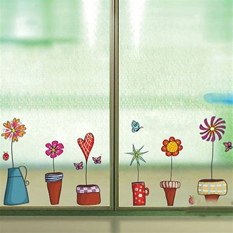 Buy Cute Cartoon Flower Butterfies Wall
