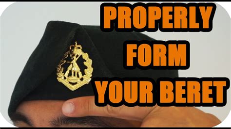 How To Properly Form A Beret Youtube