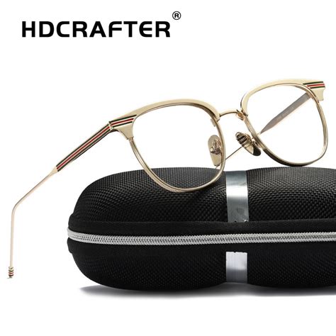 Hdcrafter 2019 Vintage Retro Round Eyeglasses Brand Designer For Women Glasses Fashion Men