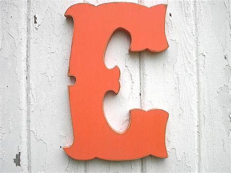 Wooden Letters Decorative Letter E 18 Inch Kids Wall Art