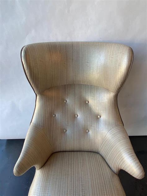 Pair Of Frits Henningsen High Back Wing Chairs Denmark 1950 For Sale At 1stdibs