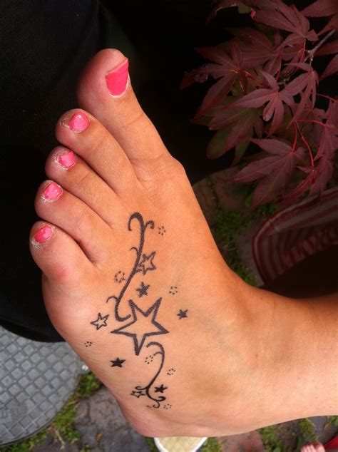 Foot Tattoo Star Foot Tattoos Cute Foot Tattoos Unique Tattoos Cool