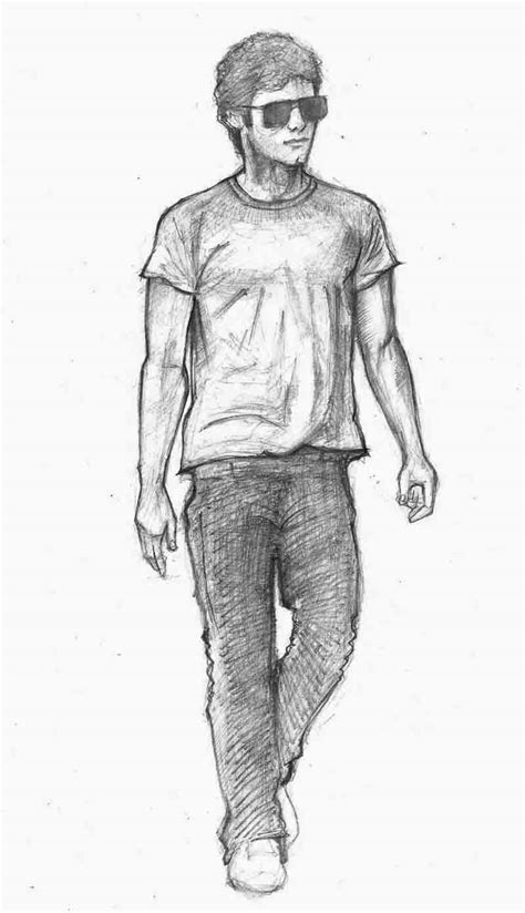 Person Standing Sketch Step By Step People Drawing Tutorials