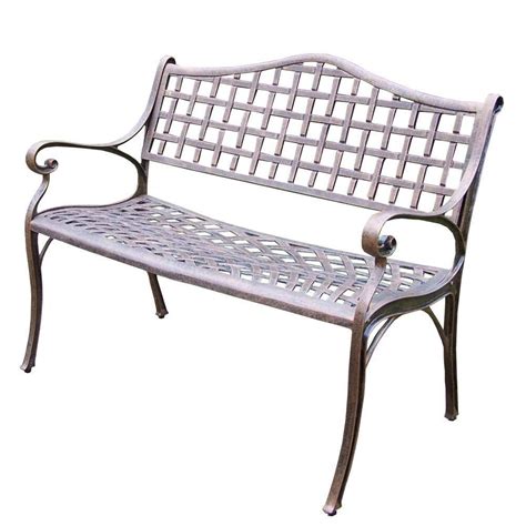 Oakland Living Elite Settee Patio Bench 1103 Ab The Home Depot