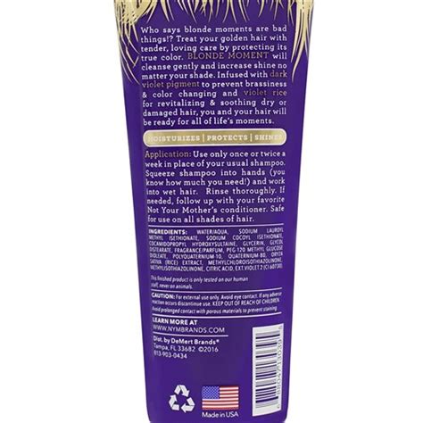 Not Your Mothers Blonde Moment Treatment Shampoo Sachet Dateline Imports