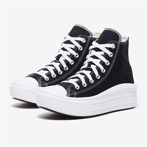 Converse Womens Chuck Taylor All Star Move Hi Blacknatural Ivory