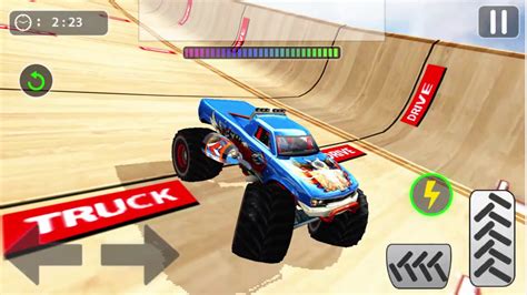 أسرع السباقات على أخطر الطرقات. crazy Monster Truck Driving Impossible Car Stunts Games ...