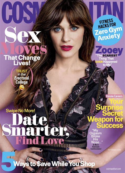 Zooey Deschanel For Cosmopolitan Magazine 2016 Hawtcelebs
