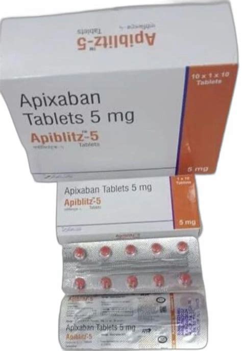 Apixaban 5 Mg Tablet At Rs 200 Box Cardiac Drugs In Hingna Id 25223635455