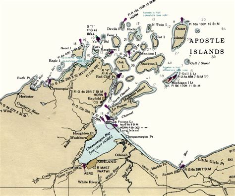 Lake Superior In Wisconsin Dotted With The Apostle Islands Apostle