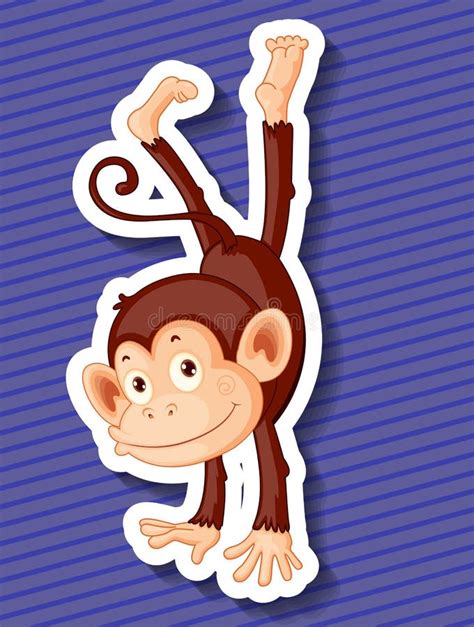 Monkey Stock Vector Illustration Of Living Background 45745420