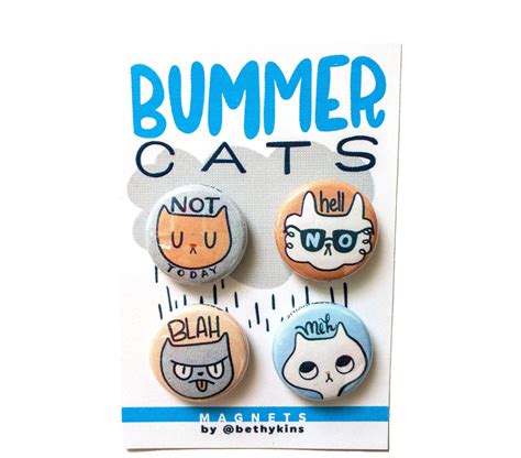 Cat Magnets Funny Magnets Refrigerator Magnets T For Etsy