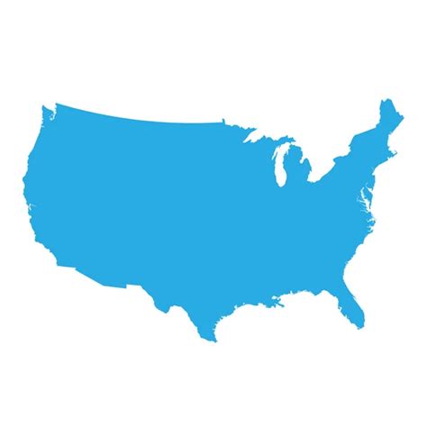 Download Stock Vector Blue Similar Usa Map United States Map United