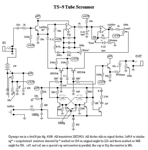 The Free Information Society Ibanez Ts9 Electronic Circuit Schematic