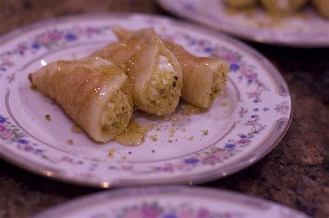 Syrian Atayef Ricotta Stuffed Semolina Pancakes Middle Eastern