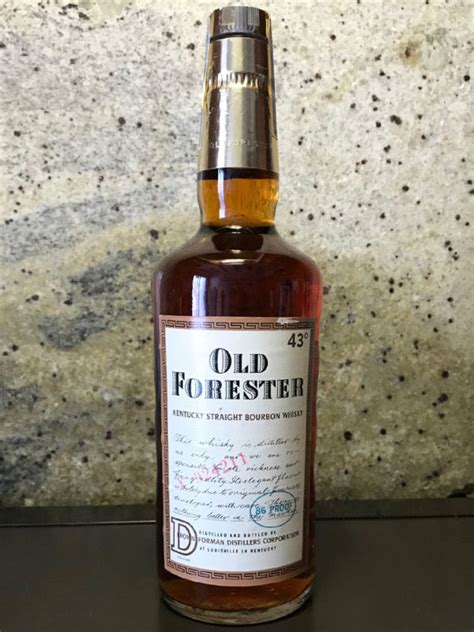 Oldforester86proofbourbonfrenchexportearly70sfront Whiskey
