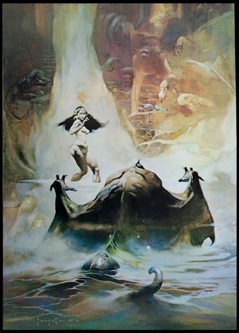 At The Earths Core By Frank Frazetta At The Illustration Art Gallery